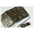 Geldbeutel mit Metallkette Totenkopf (Gelb/Gold)