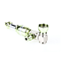 Alupfeife mit Kick 10cm - Grn/Silber