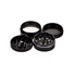 Alugrinder mit Pollinator/Sieb, H:40mm, D:50mm, Black Leaf 