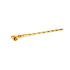 Metallpfeife schraubbar L:284mm, Farbe: Gold