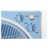 Brons Oszillation Stand-Ventilator mehrstufig