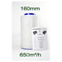 Aktivkohlefilter 160mm 650m/h CarbonActive Le Filtre