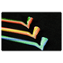 Glaspfeife L:10cm Bunte schmale