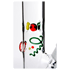 ROOR Glasbong 18,8er H:45cm WS:3,2mm; Bong 3,2mm Rasta Style