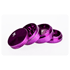 Alugrinder + Pollinator/Sieb 4tlg. D: 40mm  H: 35mm, CNC, violet