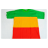 T-shirt Rasta "XL" Querstreifen (Grn, Gelb, Rot)