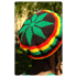 Rasta Tams Hkelmtze Bob Marley (Motiv 5 Stern Grn)  