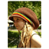 Mtze Groe Rasta Schirmmtze Braun
