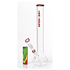 BamBamBhole Glasbong 14.5er gerader aufbau mit bauch H:38cm "Red