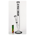 BamBamBhole Glasbong 18,8er H:46cm gerader aufbau "Black Smoke"