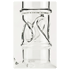 BamBamBhole Glasbong mit Bauch 18.8er H:45cm  + ICE 