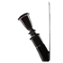 Black Artline Glasbong > 18,8er H:33cm, D:50mm, gerades Rohr 