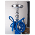Alu Shisha > 3 Schlauch H: 51cm King Miss Nile in Box - Silver S