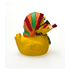 Rasta Duck; Quietscheenten; D: 9x6x9cm
