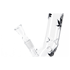 Leafline Glasbong 18.8er Schwarzer Fu+Mundstck H:42cm D:45mm