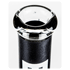 GraceGlass Bong ICE 7mm Black Powder Beaker Logo in Wei H:50cm 