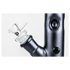 GraceGlass Bong ICE 7mm Black Powder Cane Logo:Transparent  H:50