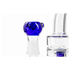 Grace Glass l Glasbong 18.8er H:22cm D:50/25mm WS:5mm Blau eing
