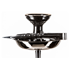 Amy Shisha NPX Dark Chrome H:70cm - Amy Schriftzug - Trkis