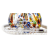 Caesar Shisha - 2-Schlauch - Funky ColourDot - Chrom