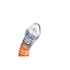 Glaspfeife farbig L:21cm Grn-Gelb/Schwarz-Blau/Orange-Blau
