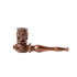 Purpfeife Holzpfeife geschnitzt 10cm/Kopf Schraubbar mit Kickloc