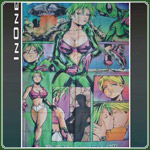 Flagge- Manga Alien Girl 75x110cm