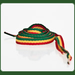 Schnrsenkel Rasta Farben schmaal