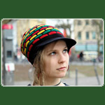 Ballonmtze Rastafarben 