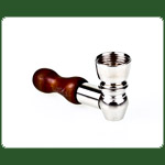 Metallpfeife mit Holzmundstck L:6cm