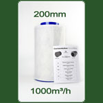 Aktivkohlefilter 200mm 1000m/h CarbonActive Le Filtre