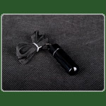 Pulverflschen rund mit Anhnger H:5cm D:15mm (Schwarz)