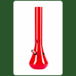 Acrylbong H:32 cm Rot Erlenmeyerkolben mit Eis ohne Standfu