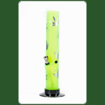 Acrylbong  Grn mit Hanfblttern H:32,5cm D:45mm