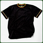 T-shirt Rasta "XXL" schwarz (schmale Rasta Streifen)