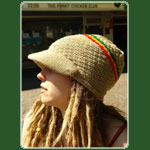 Mtze Rasta Schirmmtze Beige