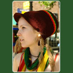 Mtze Rasta Schirmmtze Braun