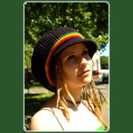 Mtze Groe Rasta Schirmmtze Schwarz
