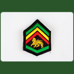 Aufnher "Jah Army" Eckig Lion