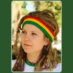 Rasta Stirnband (Rot, Gelb, Grn)