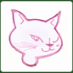 Aufnher Kitty Pink/White