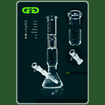 GraceGlass Bong ICE Beaker Black H:35cm D:44mm WS:4mm NS:18.8er 