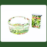 Geschenkset "Amsterdam xxx green" - Aschenbecher + Feuerzeug