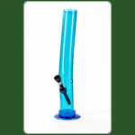 Acrylbong mit Knick Blau  H:30cm D:40mm