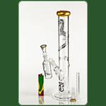 Black Leaf Glasbong goldener Drache mit VorkhlerICE GTI