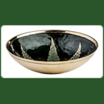 Mische/Brselschale aus Metall D:110mm "Leaf"