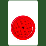 Acrylgrinder D:60mm mit Magnet und Kruterfach - Rot