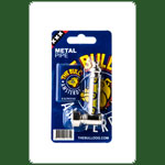 Purpfeife Metall L:7cm Bulldog Amsterdam ink. 5 Siebe