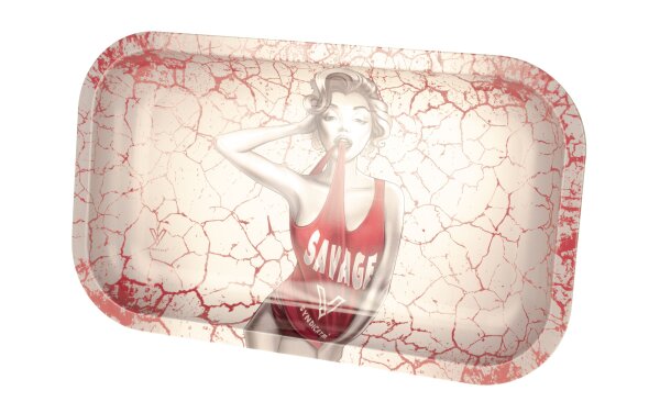 V Syndicate Rolling Tray - Dank Diva - 27x16x1 cm - Small