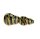 G-Spot Glaspfeife 10 cm schwarz/grun/rot gestreift Nr.31